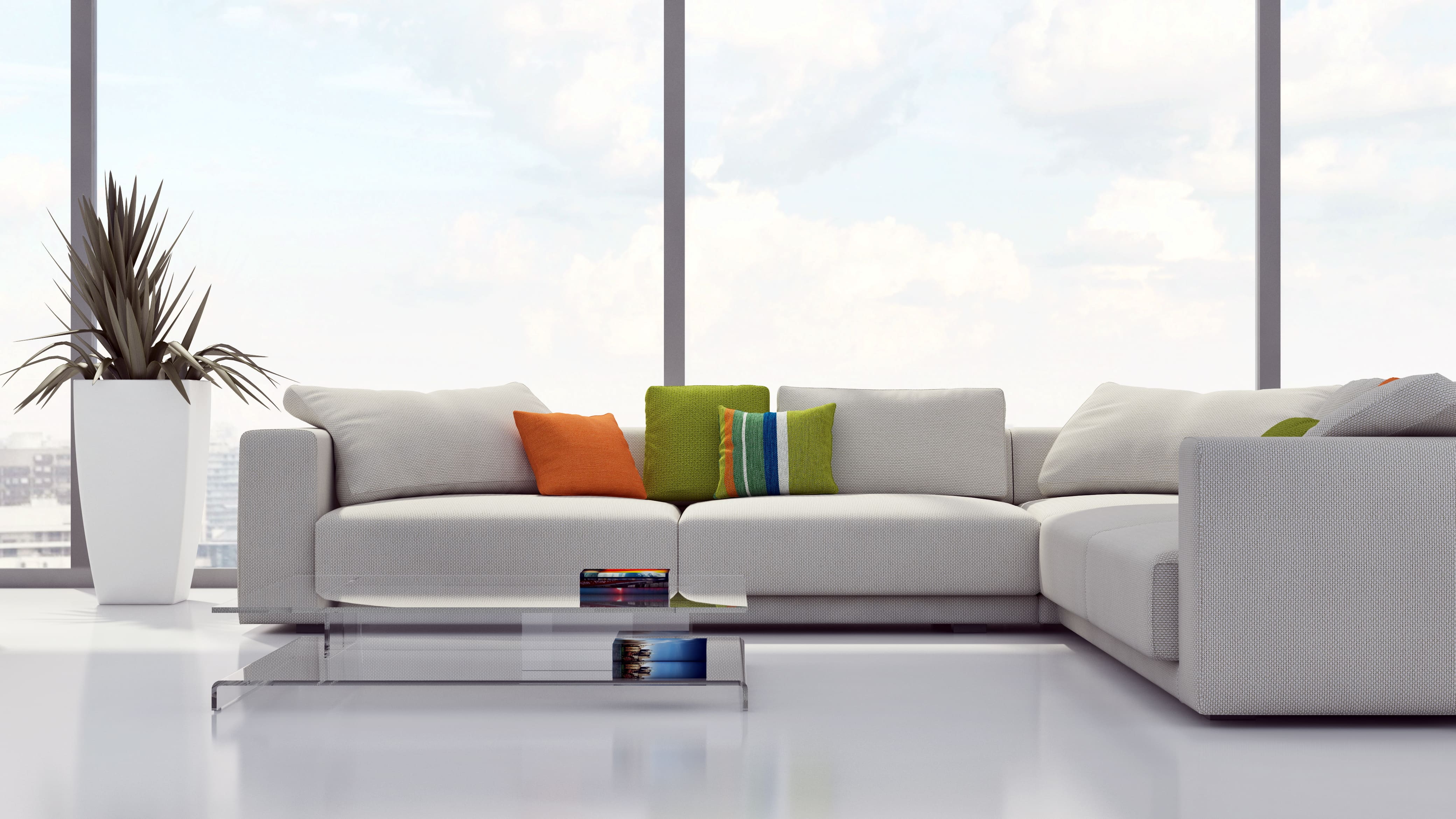 Living room cleaning